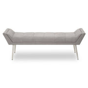 Gilden Grey Bench With Angular Base