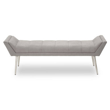 Gilden Grey Bench With Angular Base
