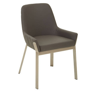 Gilden Grey Faux Leather Dining Chair