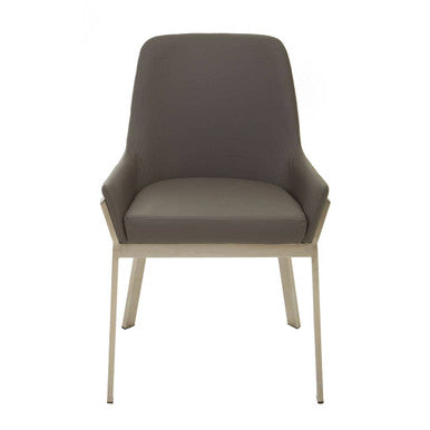 Gilden Grey Faux Leather Dining Chair