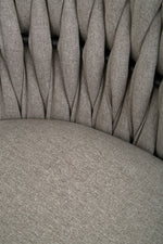 Gilden Grey Dining Chair With Woven Back