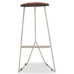 Nandri Acacia Wood with Antique Silver Frame Bar Stool