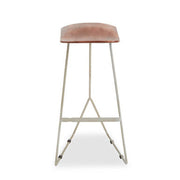 Nandri Acacia Wood with Antique Silver Frame Bar Stool