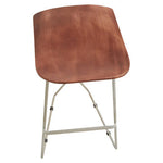 Nandri Acacia Wood with Antique Silver Frame Bar Stool