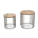 Nandri Set Of 2 Mango Wood Side Tables