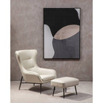 Kaiko Stone Faux Leather Armchair And Footstool