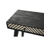 Boho Black and White Two Drawer Console Table