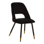 Warren Black Velvet Dining Chair