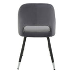 Warren Grey Velvet Dining Chair