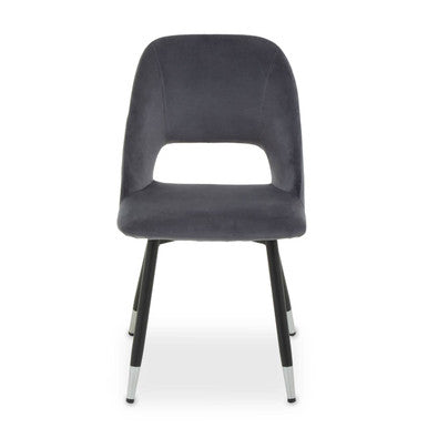 Warren Grey Velvet Dining Chair