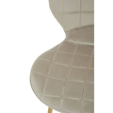 Warton Mink Velvet Dining Chair