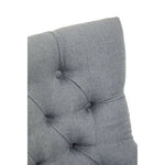 Anita Grey Fabric And Chrome Finish Base Home Office Chair