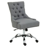 Anita Grey Fabric and Chrome Base Home Office Chair