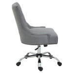 Anita Grey Fabric and Chrome Base Home Office Chair