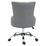 Anita Grey Fabric and Chrome Base Home Office Chair
