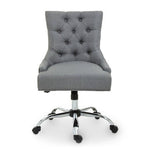Anita Grey Fabric and Chrome Base Home Office Chair