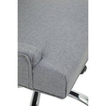 Anita Grey Fabric and Chrome Base Home Office Chair