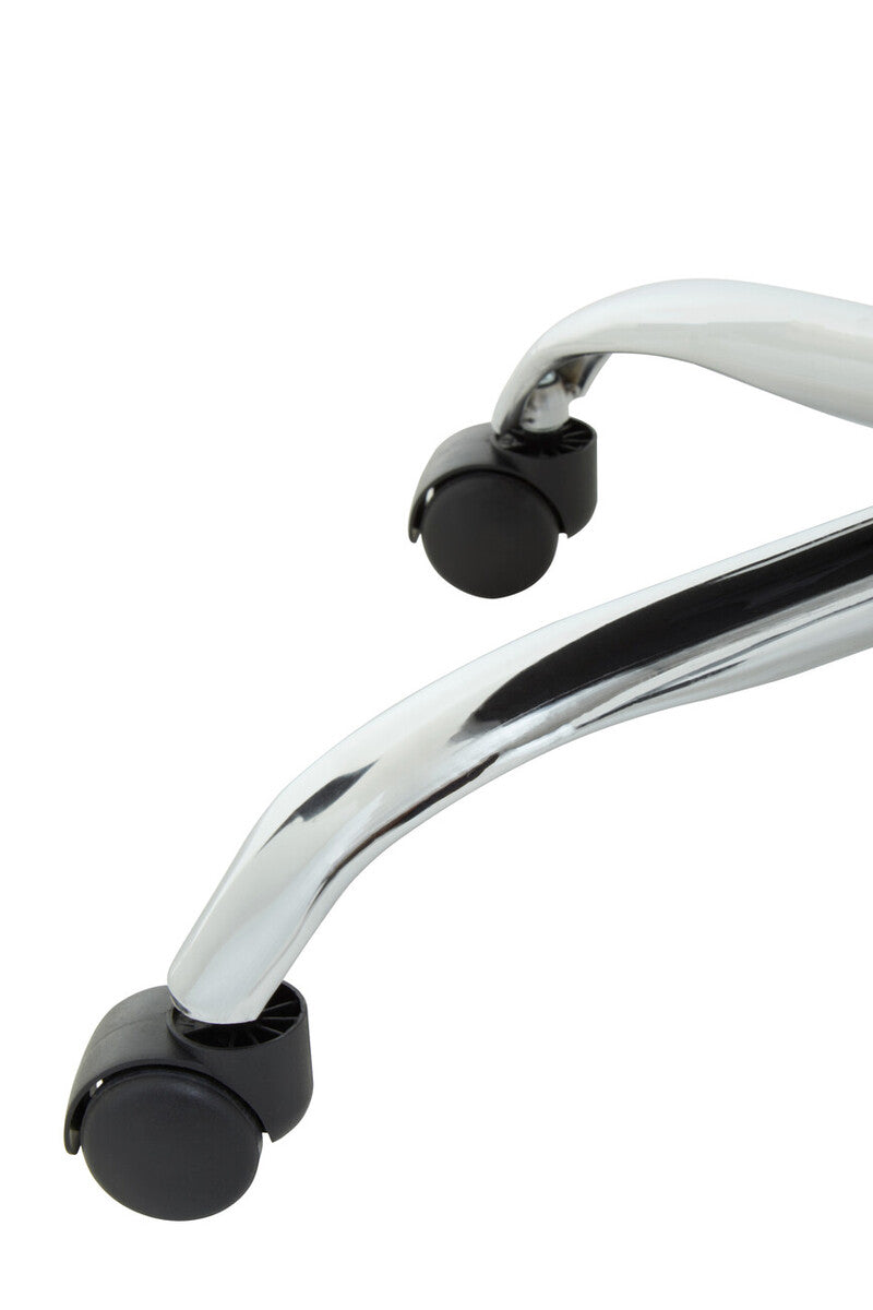 Anita Grey Fabric and Chrome Base Home Office Chair