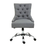 Anita Grey Fabric and Chrome Base Home Office Chair