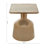 Pazo Gold Finish Side Table