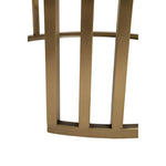 Alana Set of 2 Gold Base and Glass Top Round Nesting Coffee Tables