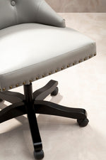 Walson Grey Leather Effect Home Office Chair
