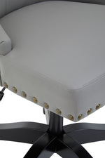 Walson Grey Leather Effect Home Office Chair