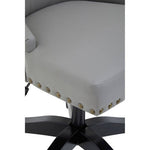 Walson Grey Leather Effect Home Office Chair
