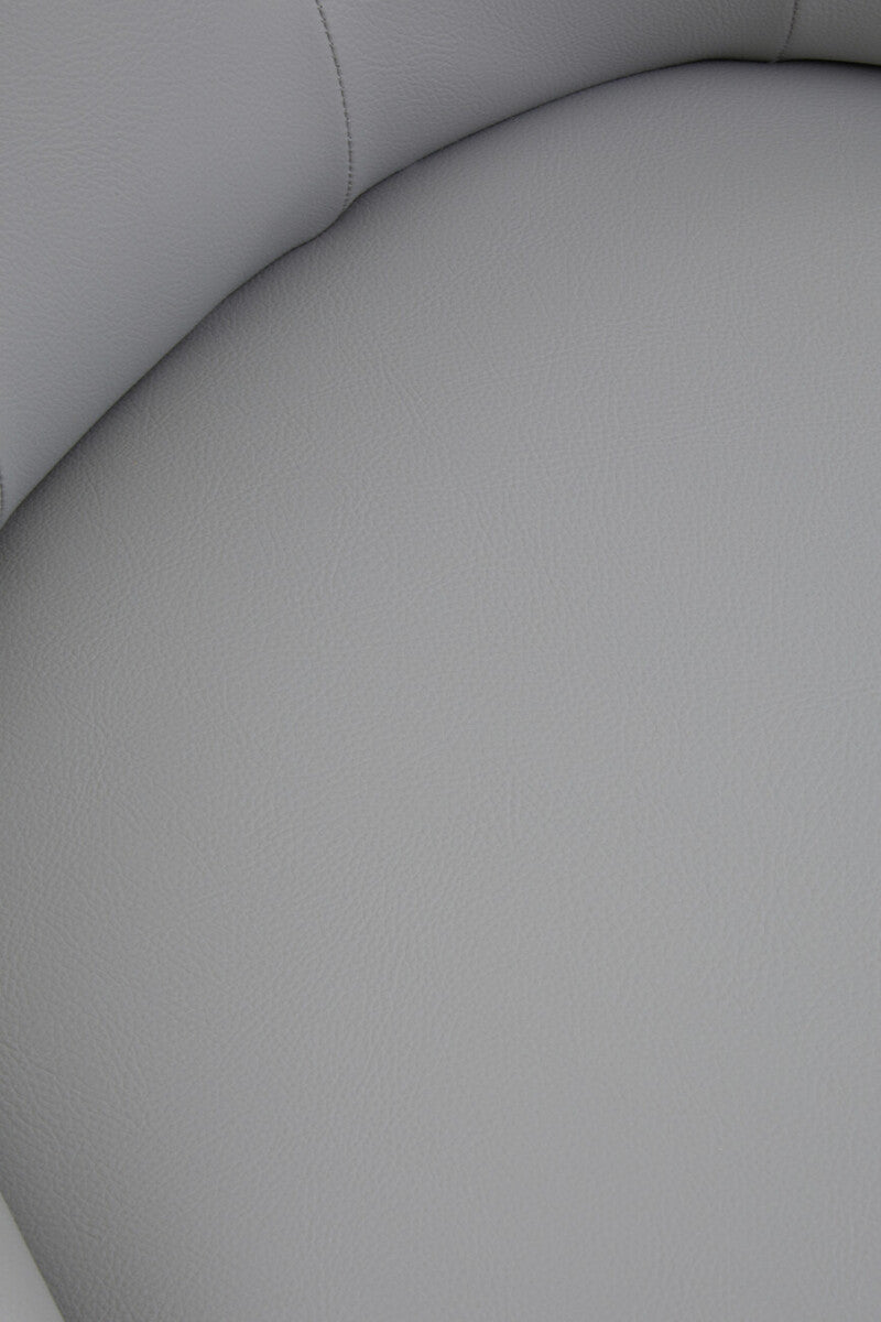 Walson Grey Leather Effect Home Office Chair