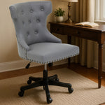 Walson Grey Leather Effect Home Office Chair