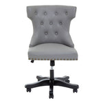 Walson Grey Leather Effect Home Office Chair