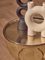 Martini Amber Glass Side Table