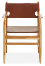 Kendari Antique Brown Leather Chair