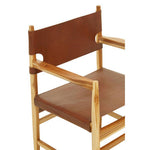 Kendari Antique Brown Leather Chair