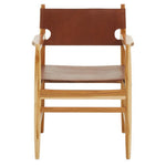 Kendari Antique Brown Leather Chair