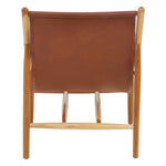 Kendari Antique Dark Brown Leather Chair