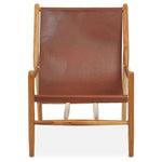 Kendari Antique Dark Brown Leather Chair