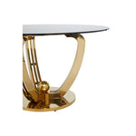 Moda Grey Tempered Glass Dining Table