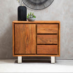 Simla Acacia Wood 1 Door and 3 Drawers Sideboard