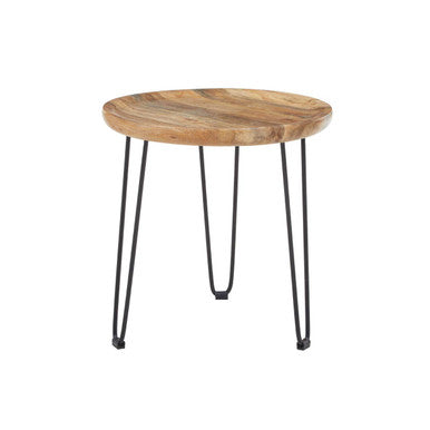 Boho Natural Mango Wood Small Side Table