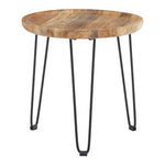Boho Natural Mango Wood Small Side Table