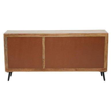 Boho Two Door and Three Drawer Mango Wood Sideboard