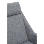 Azalea Grey Fabric Lounge Chair And Footstool Set