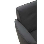 Wester Grey Leather Effect Chair