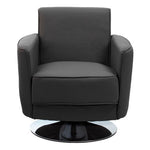 Wester Grey Leather Effect Chair