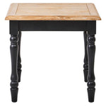 Kensington Townhouse Antique Grey Oak Wood Top Side Table