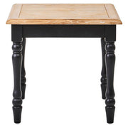 Kensington Townhouse Antique Grey Oak Wood Top Side Table