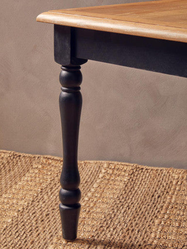 Kensington Townhouse Antique Grey Oak Wood Top Side Table