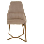 Vieste Mink Velvet Dining Chair