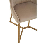 Vieste Mink Velvet Dining Chair